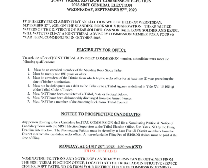 Homepage Standing Rock